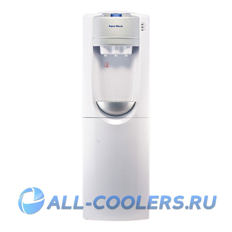 Кулер для воды с холодильником напольный Aqua Work 712-S-B