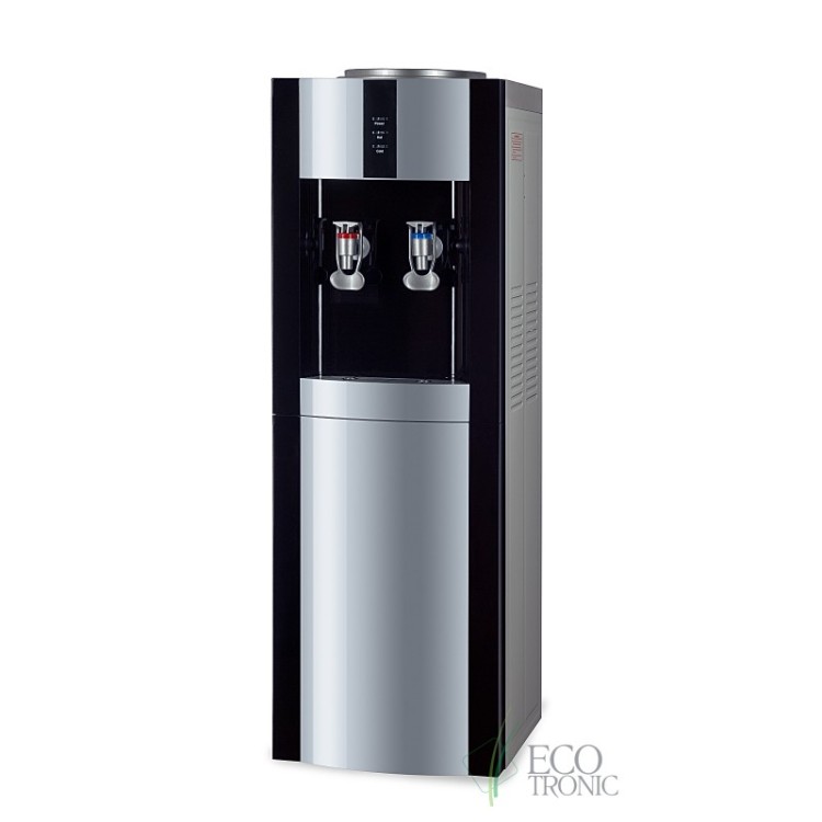 Кулер для воды "Экочип" V21-LCE black+silver со шкафчиком