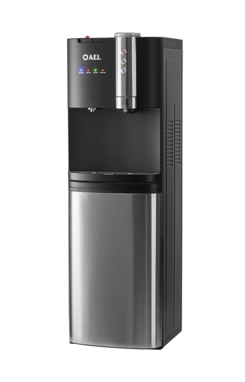 Кулер для воды LC-AEL-2501a black/ss с нижней загрузкой и кофемашиной