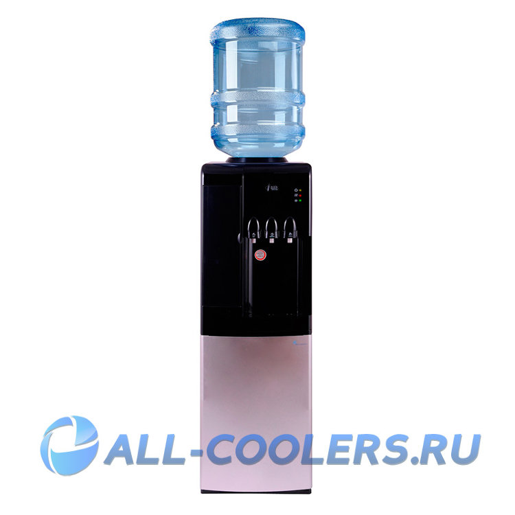 Кулер для воды с холодильником напольный Ecotronic C7-LF black/silver