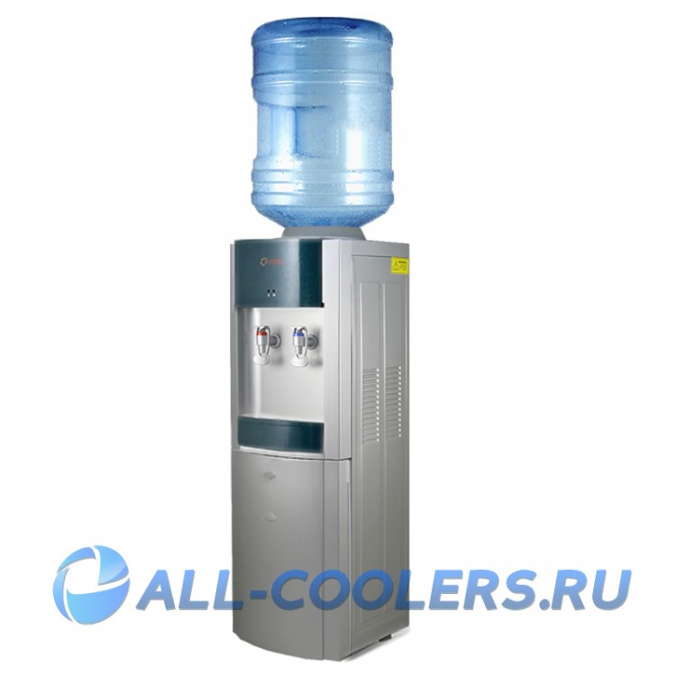 Кулер для воды с холодильником напольный LC-AEL-280B SILVER/GREEN
