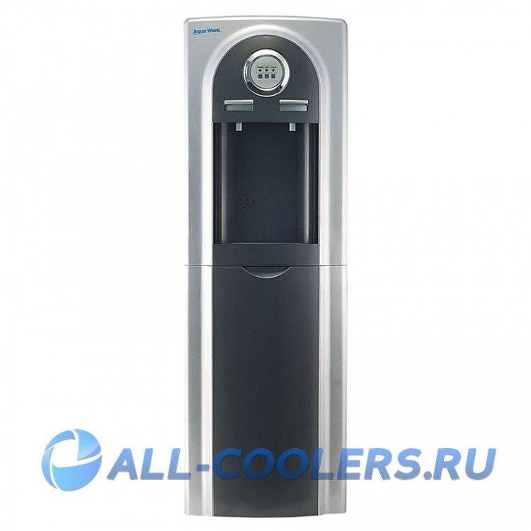 Кулер для воды со шкафчиком напольный Aqua Work 37-LD серый