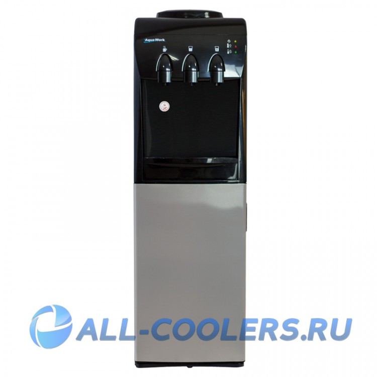 Кулер для воды со шкафчиком напольный Aqua Work 833-S-W