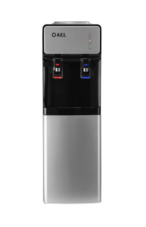 Кулер для воды LD-AEL-92c silver/black со шкафчиком