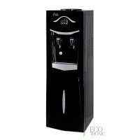 Кулер для воды Ecotronic K21-LCE black+silver со шкафчиком